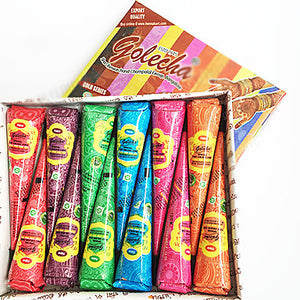 Golecha Colour Henna Cones Assorted Multi Colour Pack