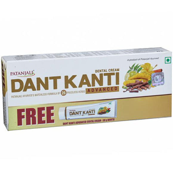 Buy Patanjali Dant Kanti Advanced Toothpaste Dental Cream UK